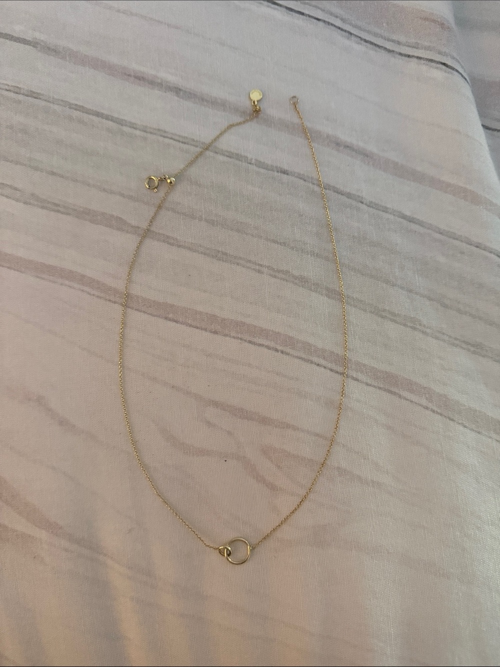 Gorjana Interlocked Circle Gold Necklace